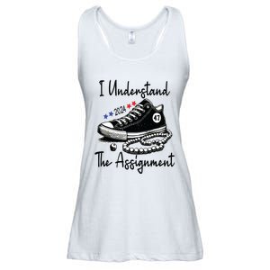 Kamala 2024 I Understand The Assignment Chucks And Pearls Ladies Essential Flowy Tank