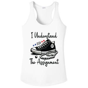 Kamala 2024 I Understand The Assignment Chucks And Pearls Ladies PosiCharge Competitor Racerback Tank