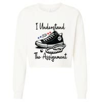 Kamala 2024 I Understand The Assignment Chucks And Pearls Cropped Pullover Crew