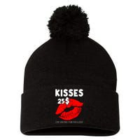 Kisses 25$ IM Saving For College Pom Pom 12in Knit Beanie