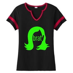 Kamala 2024 Kamala Is Brat Ladies Halftime Notch Neck Tee