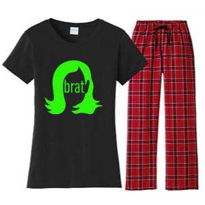 Kamala 2024 Kamala Is Brat Women's Flannel Pajama Set