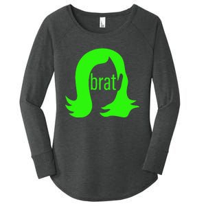 Kamala 2024 Kamala Is Brat Women's Perfect Tri Tunic Long Sleeve Shirt