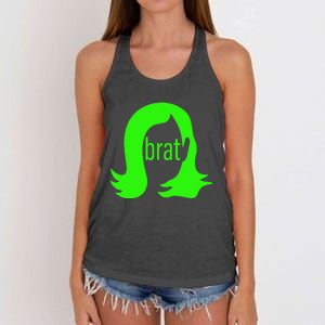 Kamala 2024 Kamala Is Brat Women's Knotted Racerback Tank