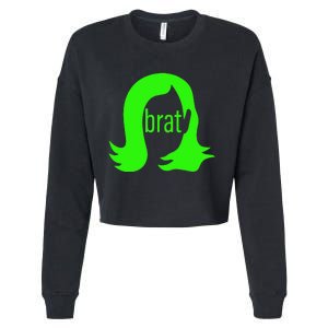 Kamala 2024 Kamala Is Brat Cropped Pullover Crew