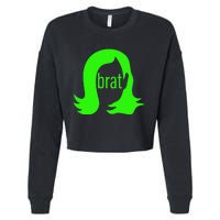 Kamala 2024 Kamala Is Brat Cropped Pullover Crew