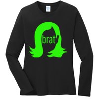 Kamala 2024 Kamala Is Brat Ladies Long Sleeve Shirt