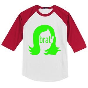 Kamala 2024 Kamala Is Brat Kids Colorblock Raglan Jersey