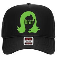 Kamala 2024 Kamala Is Brat High Crown Mesh Back Trucker Hat