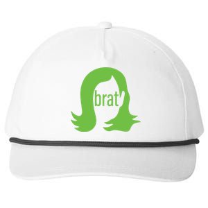 Kamala 2024 Kamala Is Brat Snapback Five-Panel Rope Hat