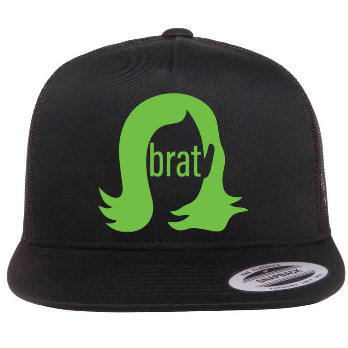 Kamala 2024 Kamala Is Brat Flat Bill Trucker Hat