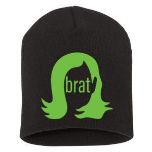 Kamala 2024 Kamala Is Brat Short Acrylic Beanie