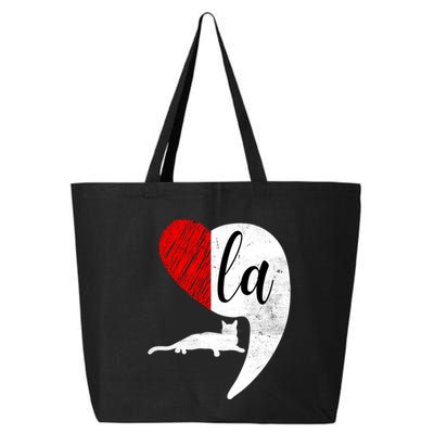 Kamala 2024 Lady Cat Comma La Heart Gift 25L Jumbo Tote