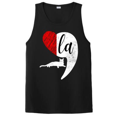 Kamala 2024 Lady Cat Comma La Heart Gift PosiCharge Competitor Tank