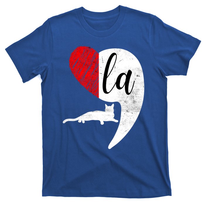 Kamala 2024 Lady Cat Comma La Heart Gift T-Shirt