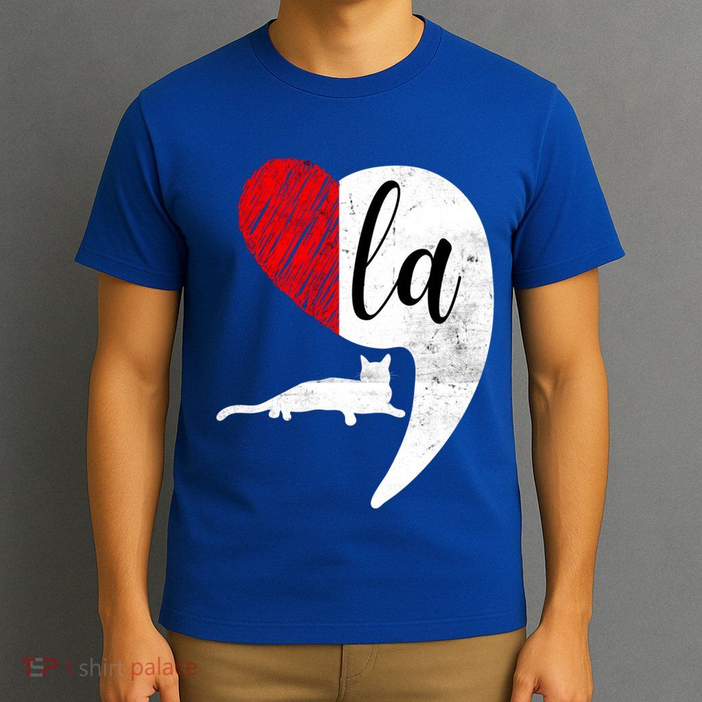Kamala 2024 Lady Cat Comma La Heart Gift T-Shirt