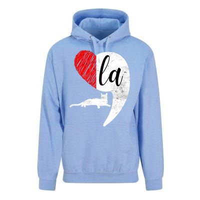 Kamala 2024 Lady Cat Comma La Heart Gift Unisex Surf Hoodie