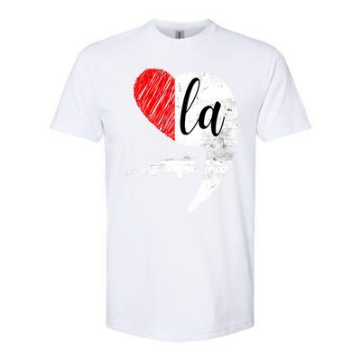 Kamala 2024 Lady Cat Comma La Heart Gift Softstyle CVC T-Shirt