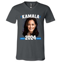 Kamala 2024 President Election Vote Blue Biden V-Neck T-Shirt