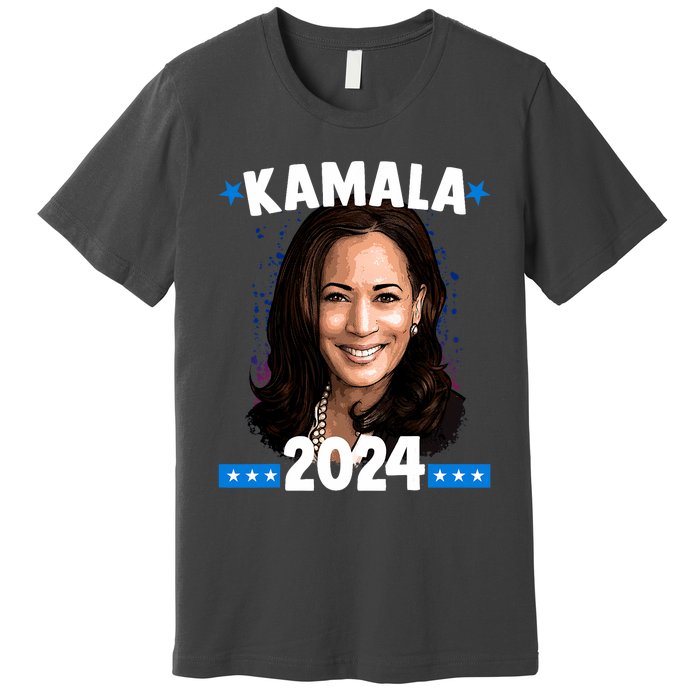 Kamala 2024 President Election Vote Blue Biden Premium T-Shirt