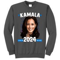 Kamala 2024 President Election Vote Blue Biden Tall Sweatshirt