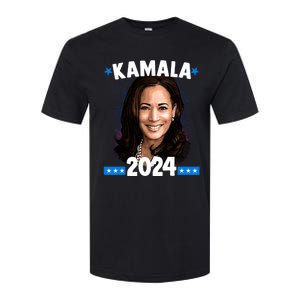 Kamala 2024 President Election Vote Blue Biden Softstyle CVC T-Shirt