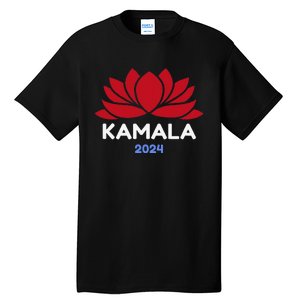 Kamala 2024 Presidential Election Sanskrit Lotus Design Tall T-Shirt