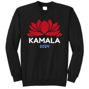 Kamala 2024 Presidential Election Sanskrit Lotus Design Tall Sweatshirt