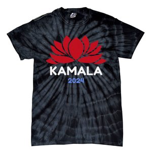 Kamala 2024 Presidential Election Sanskrit Lotus Design Tie-Dye T-Shirt