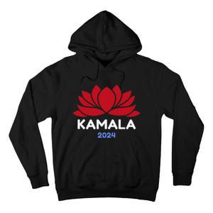 Kamala 2024 Presidential Election Sanskrit Lotus Design Tall Hoodie