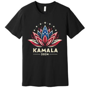 Kamalaharris 2024 Presidential Campaign American Lotus Premium T-Shirt