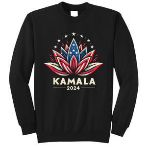 Kamalaharris 2024 Presidential Campaign American Lotus Tall Sweatshirt