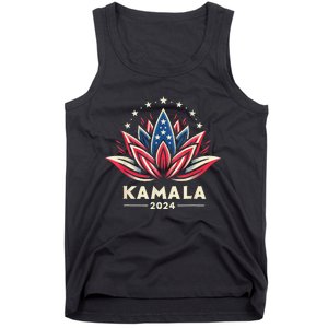 Kamalaharris 2024 Presidential Campaign American Lotus Tank Top