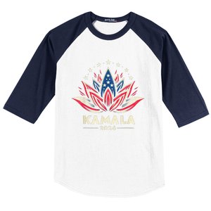 Kamalaharris 2024 Presidential Campaign American Lotus Baseball Sleeve Shirt