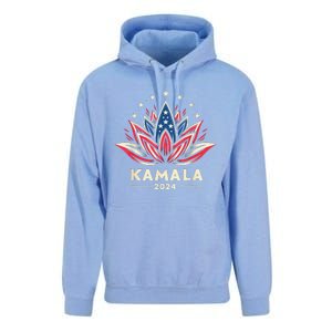 Kamalaharris 2024 Presidential Campaign American Lotus Unisex Surf Hoodie