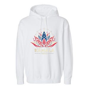 Kamalaharris 2024 Presidential Campaign American Lotus Garment-Dyed Fleece Hoodie