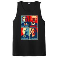 Kamalaharris 2024 President Campaign Hope Hate Heal Grow PosiCharge Competitor Tank