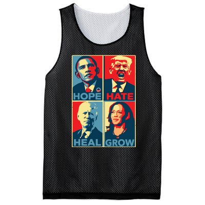 Kamalaharris 2024 President Campaign Hope Hate Heal Grow Mesh Reversible Basketball Jersey Tank