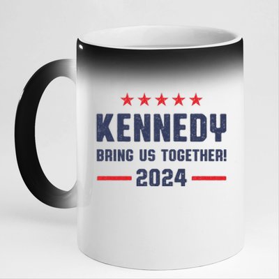 Kennedy 2024 Presidential Election Kennedy For President 11oz Black Color Changing Mug