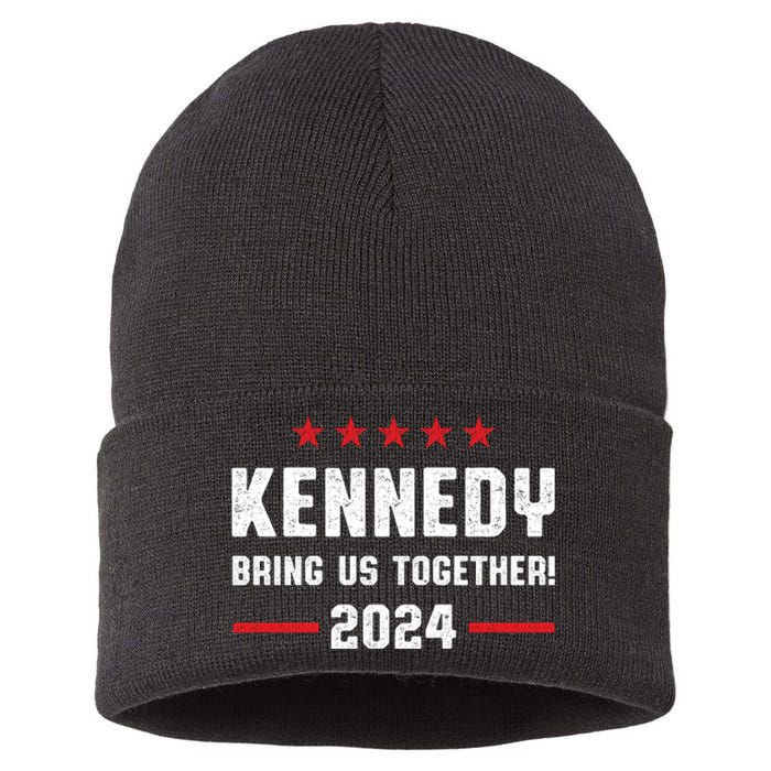 Kennedy 2024 Presidential Election Kennedy For President Sustainable Knit Beanie