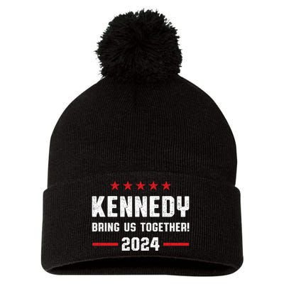 Kennedy 2024 Presidential Election Kennedy For President Pom Pom 12in Knit Beanie