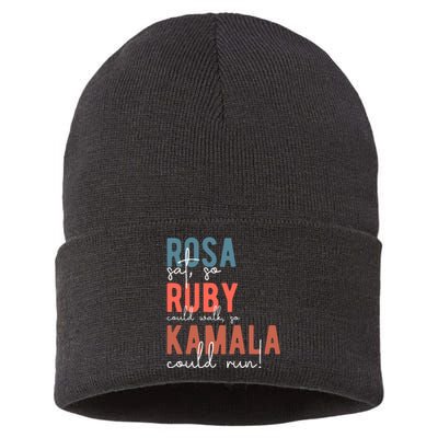 Kamala 2024 Rosa Sat Sustainable Knit Beanie