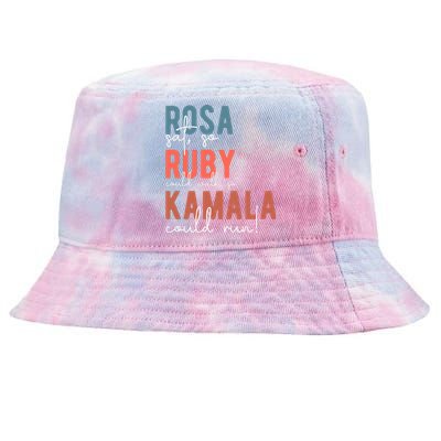 Kamala 2024 Rosa Sat Tie-Dyed Bucket Hat