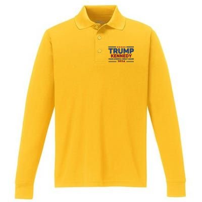 Kennedy 2024 Trump Classic Performance Long Sleeve Polo