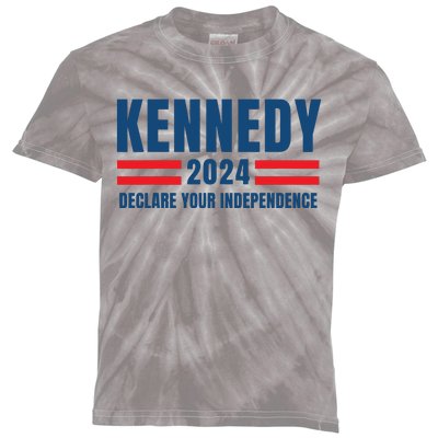 Kennedy 24 Us President Election 2024 Vintage American Flag Kids Tie-Dye T-Shirt