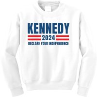 Kennedy 24 Us President Election 2024 Vintage American Flag Kids Sweatshirt