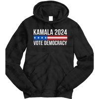 Kamala 2024 Vote Democracy Gift Tie Dye Hoodie