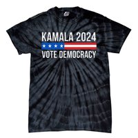 Kamala 2024 Vote Democracy Gift Tie-Dye T-Shirt