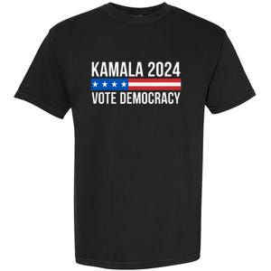 Kamala 2024 Vote Democracy Garment-Dyed Heavyweight T-Shirt