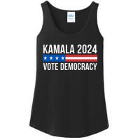 Kamala 2024 Vote Democracy Ladies Essential Tank